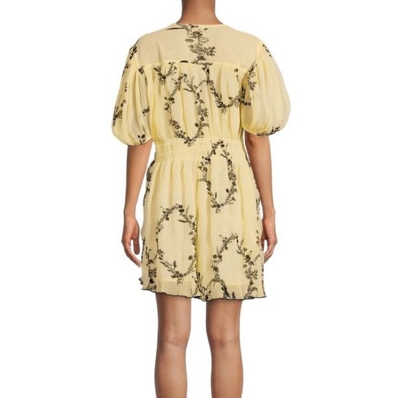 GANNI Pleated Georgette Smock Dress - Picture 8 of 10